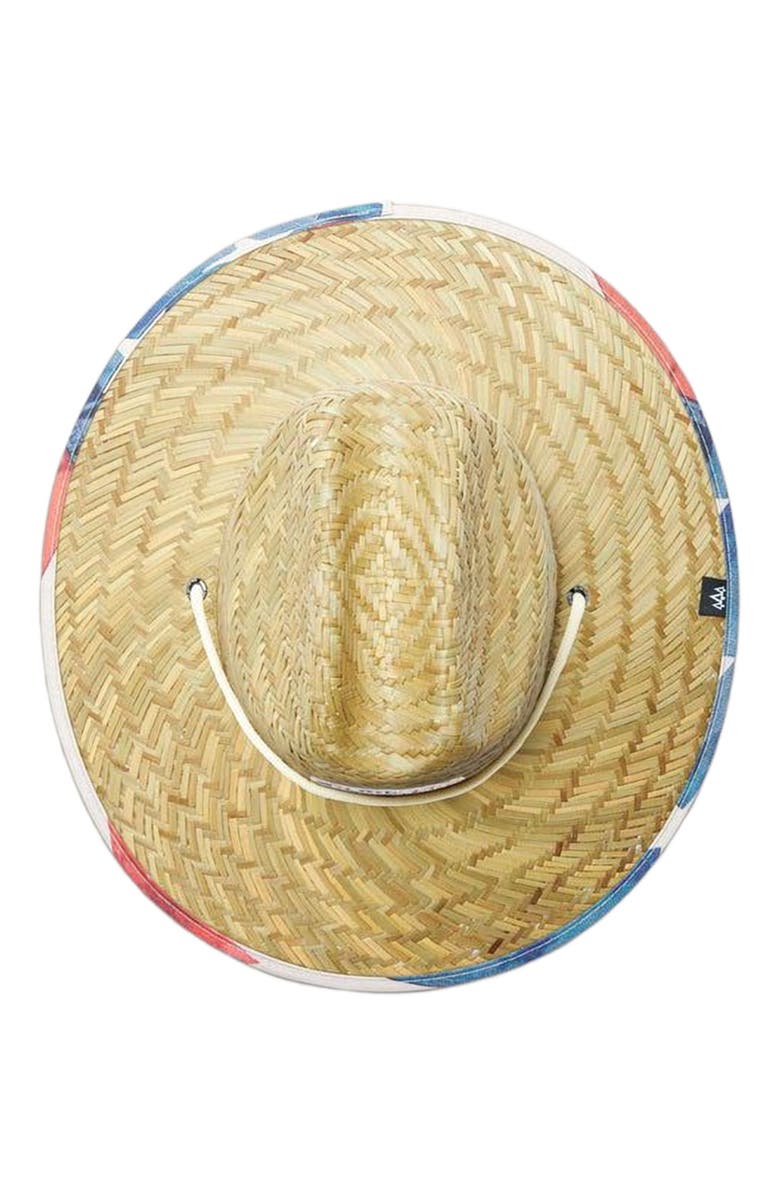 Hemlock Brave Big Kids Straw Lifeguard Hat, Alternate, color, Usa Flag