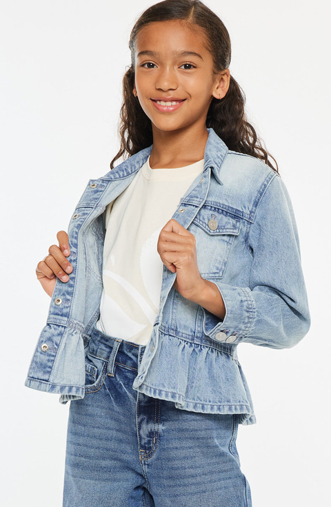 Penny Peplum Denim Jacket