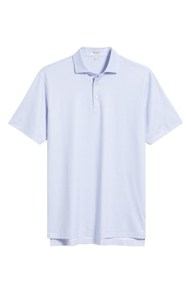 Peter Millar Phoenix Microprint Performance Jersey Polo, Alternate, color, White