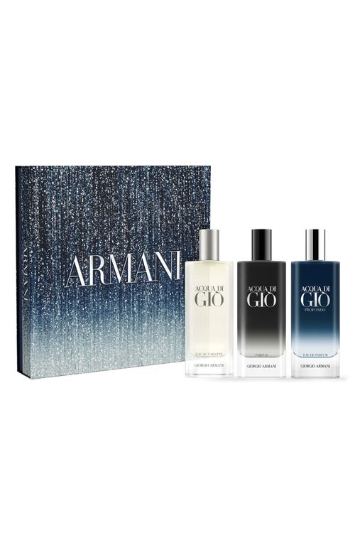 Armani Collezioni Fragrance Sampler Set In Transparent