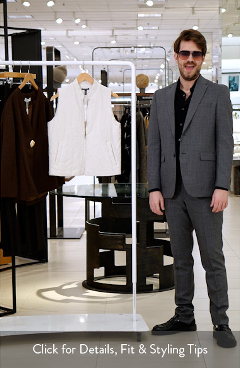 Quilted Linen & Cotton Vest, sales video thumbnail