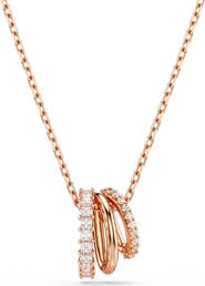Swarovski Hyperbola Three-Link Pendant Necklace