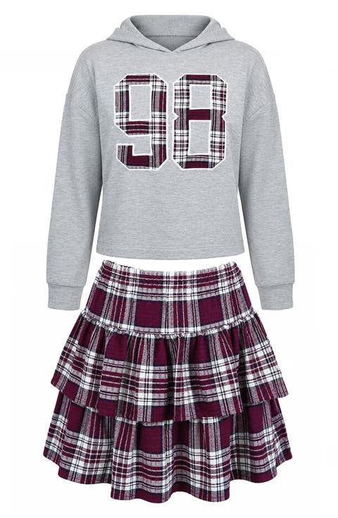 Kids' Hoodie & Skort Set