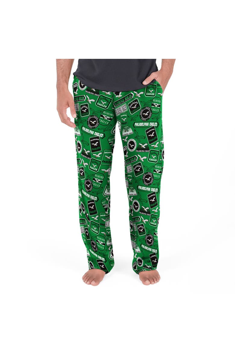 Men's Concepts Sport Kelly Green Philadelphia Eagles Throwback Logo Grady Pants, Main, color, Kelly Green