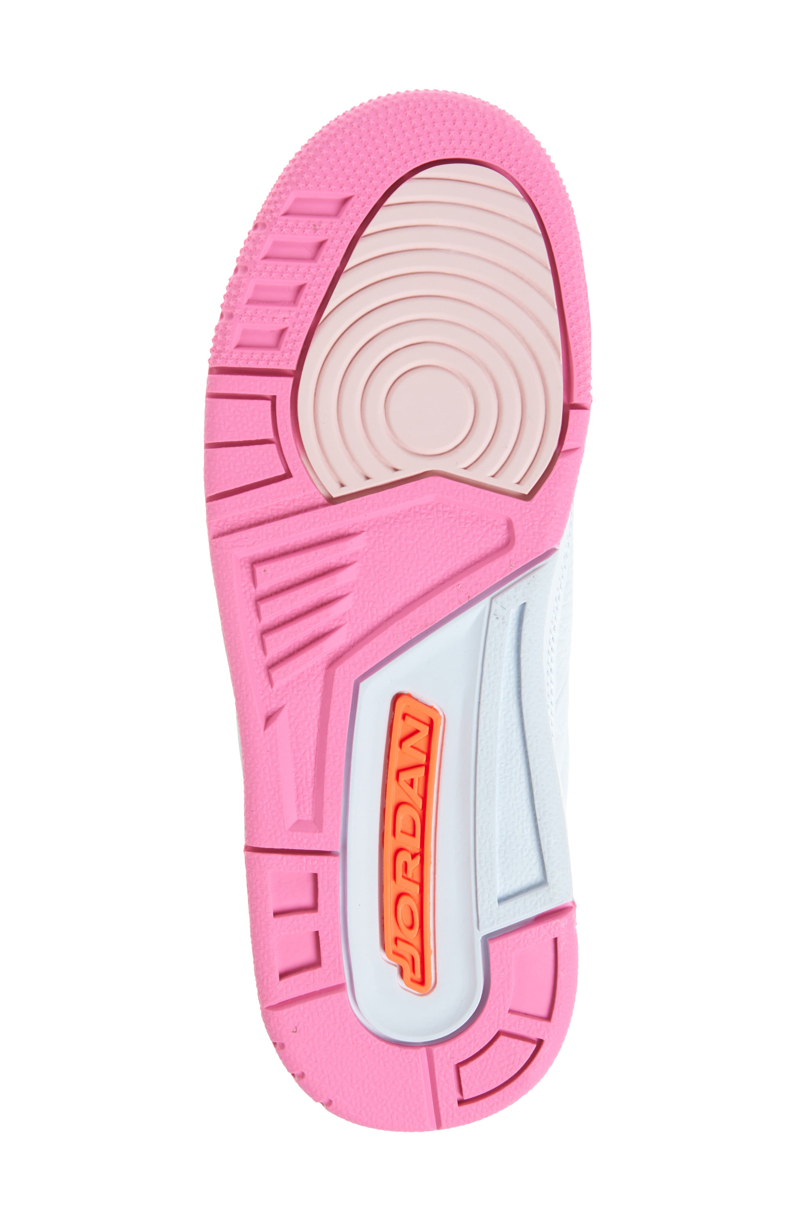 Jordan Kids' Air Jordan 3 Retro Basketball Sneaker, Alternate, color, Pearl Pink/ Hyper Orange