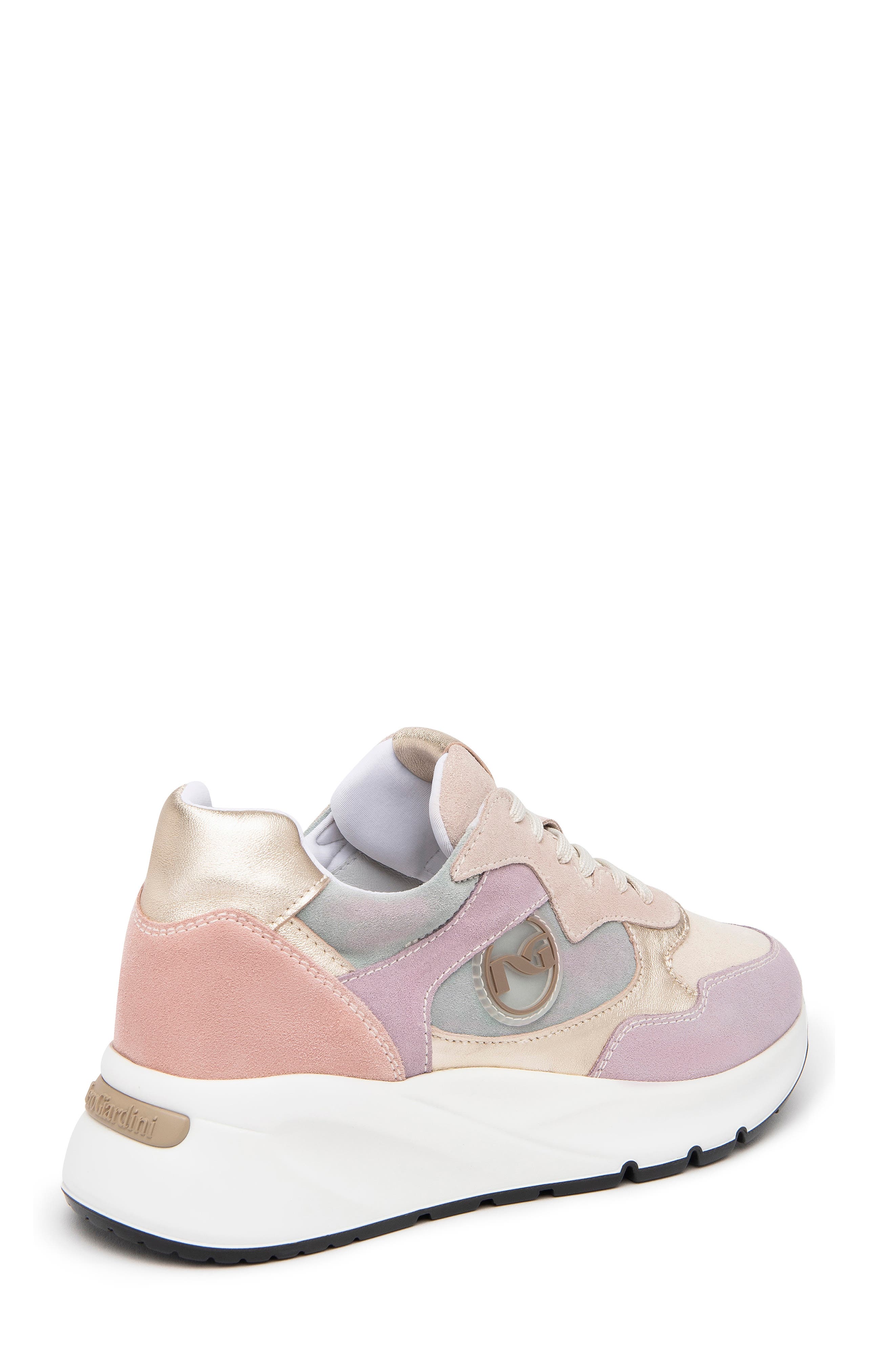NeroGiardini Colorblock Sneaker, Alternate, color, Pastel Multi