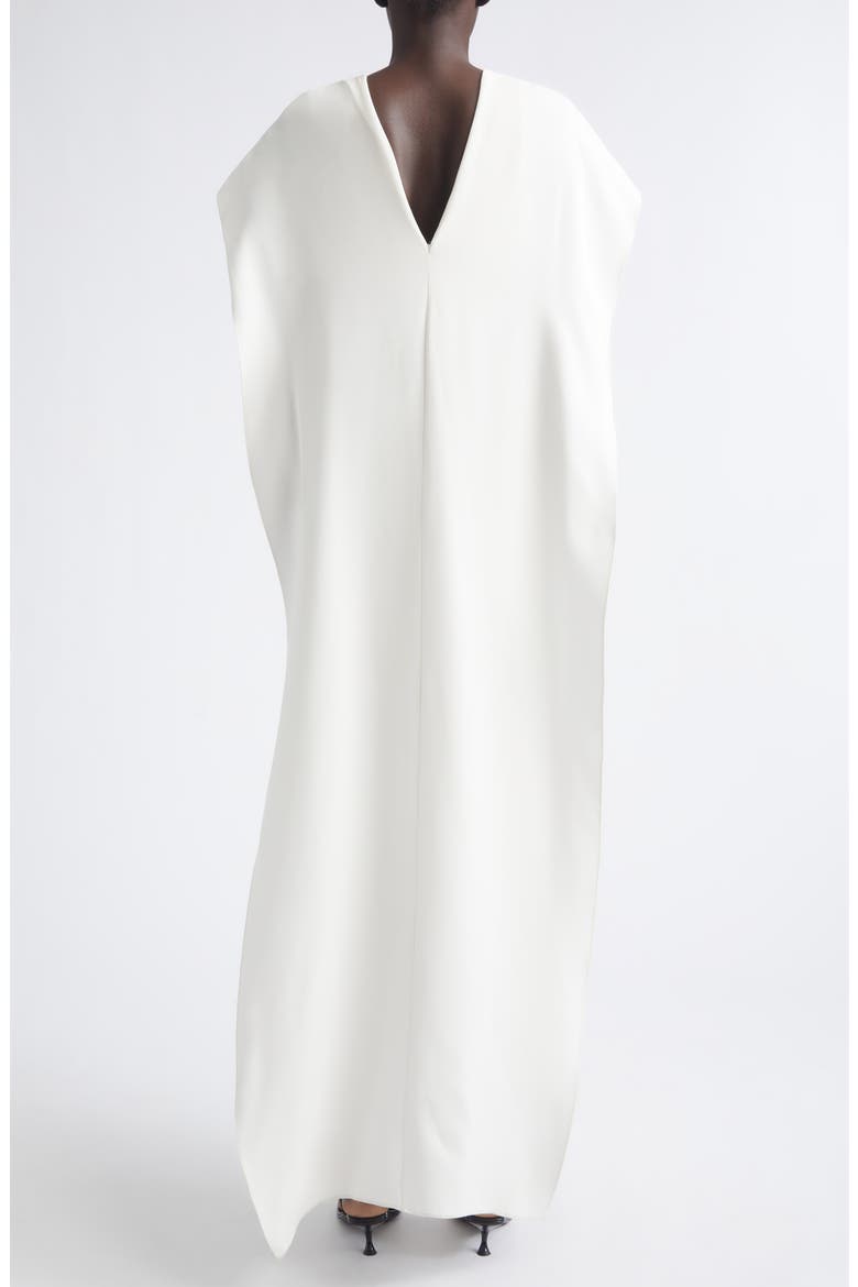 Bibi Silk Crepe Dress, Alternate, color, WHITE