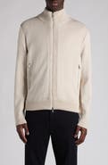 Moncler Wool Knit & Quilted Down Cardigan