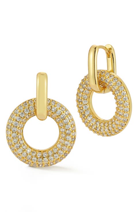 Pavé Drop Earrings