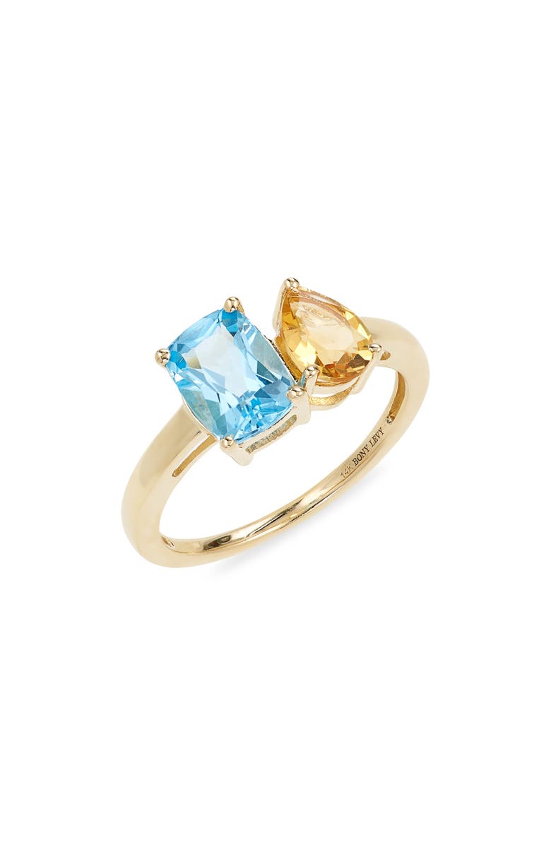 Bony Levy 14K Gold Citrine & Topaz Statement Ring, Main, color,