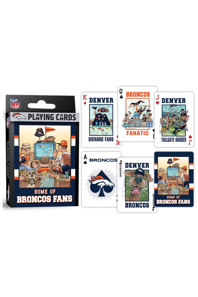 Denver Broncos Fan Deck Playing Cards, Alternate, color, Multicolor