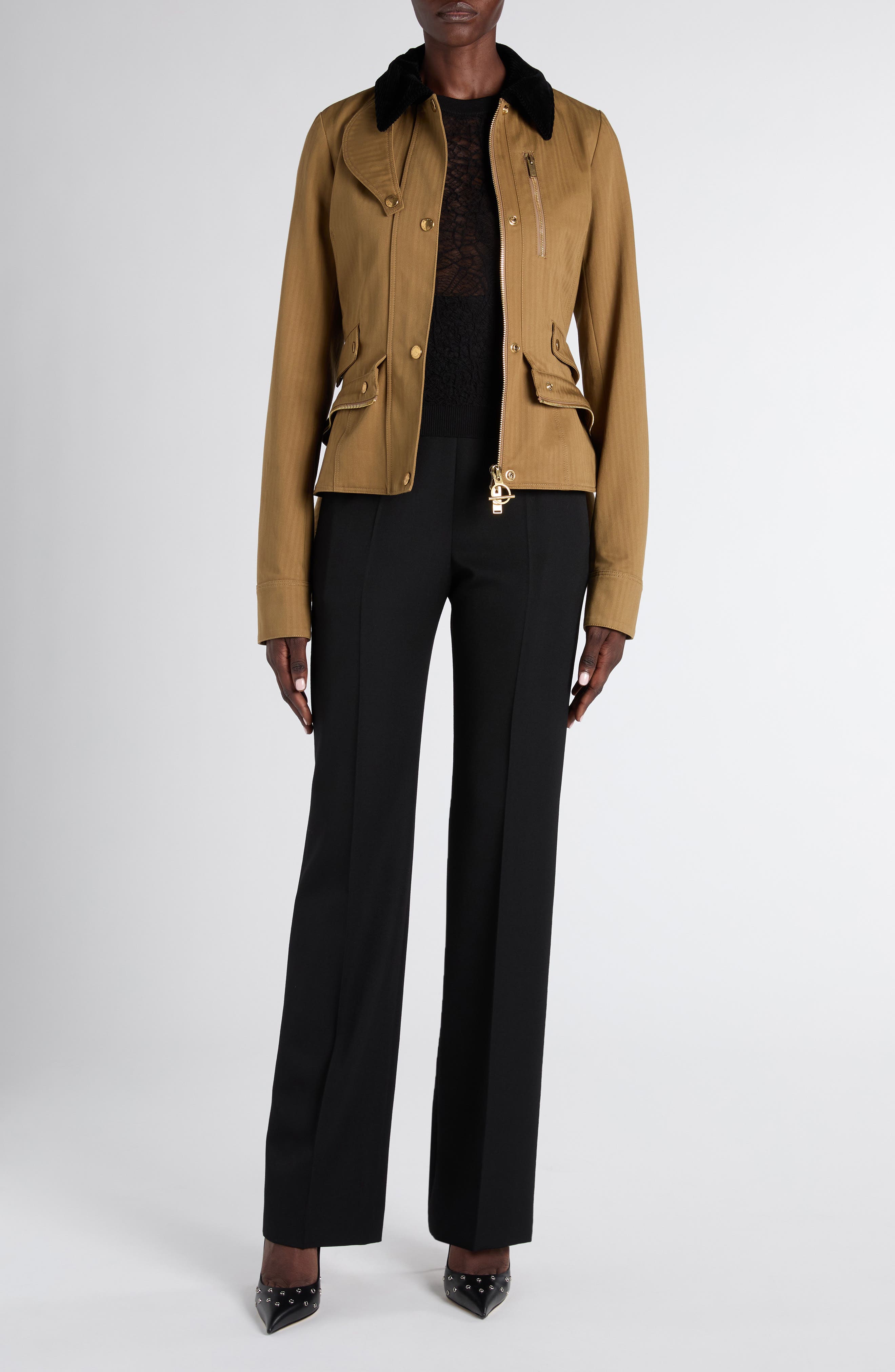 Kickback Cotton Herringbone Jacket - image 2