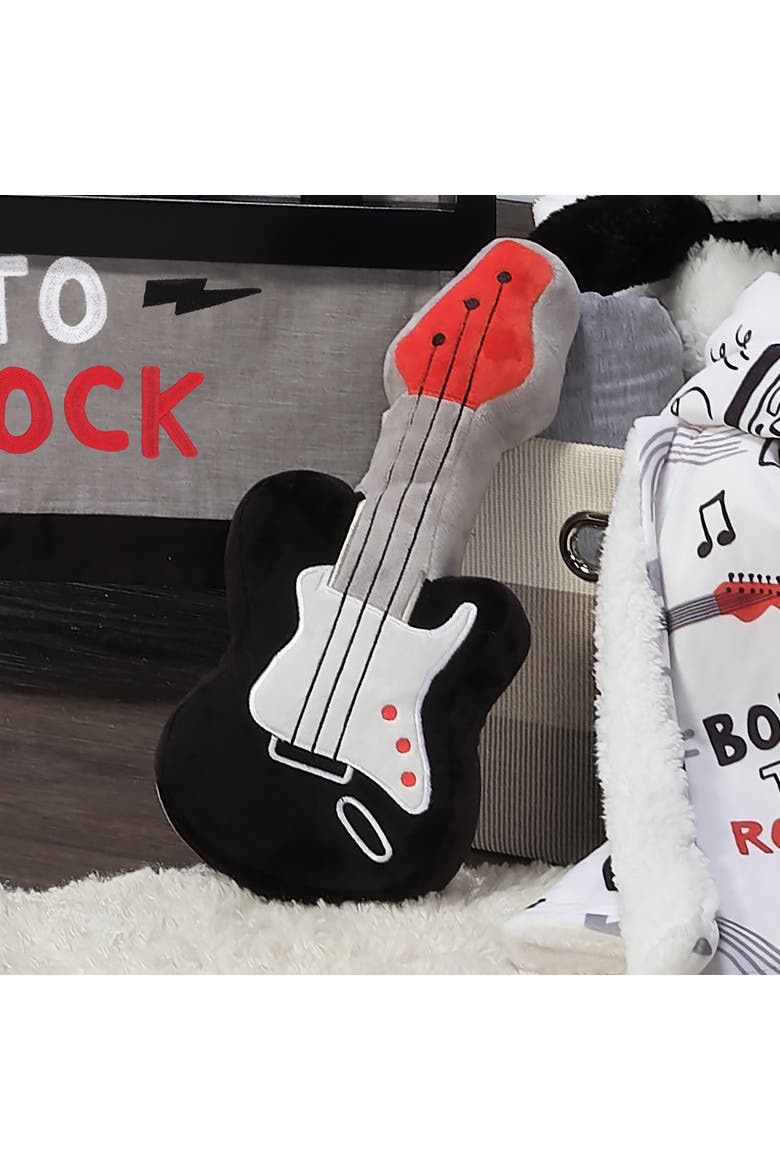 Rock Star Plush Guitar Instrument Stuffed Toy, Alternate, color, Black