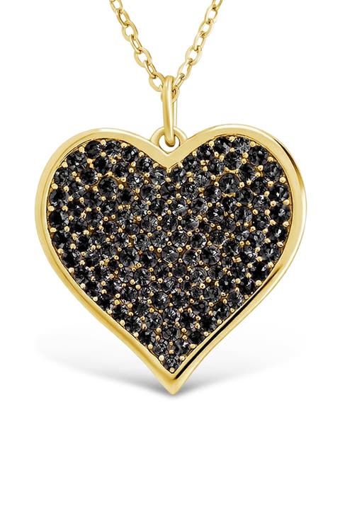Cubic Zirconia Heart Pendant Necklace