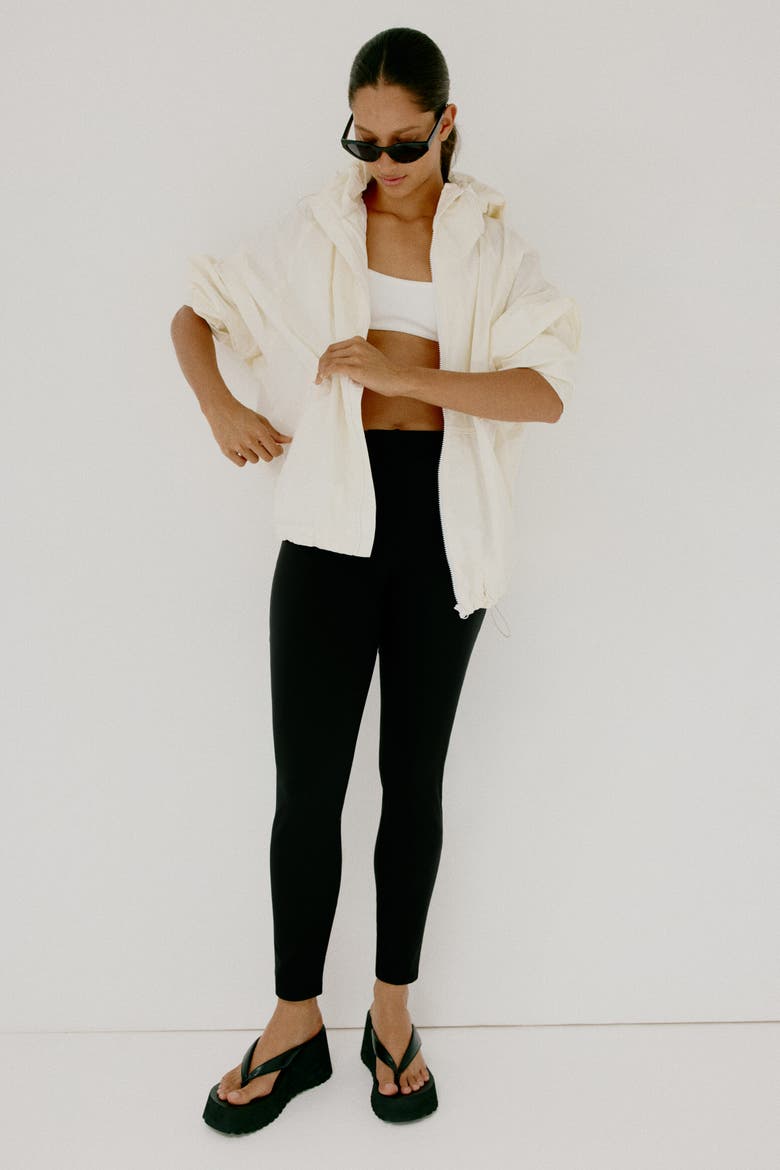 Fitted Ankle-length Pants, Main, color, Black