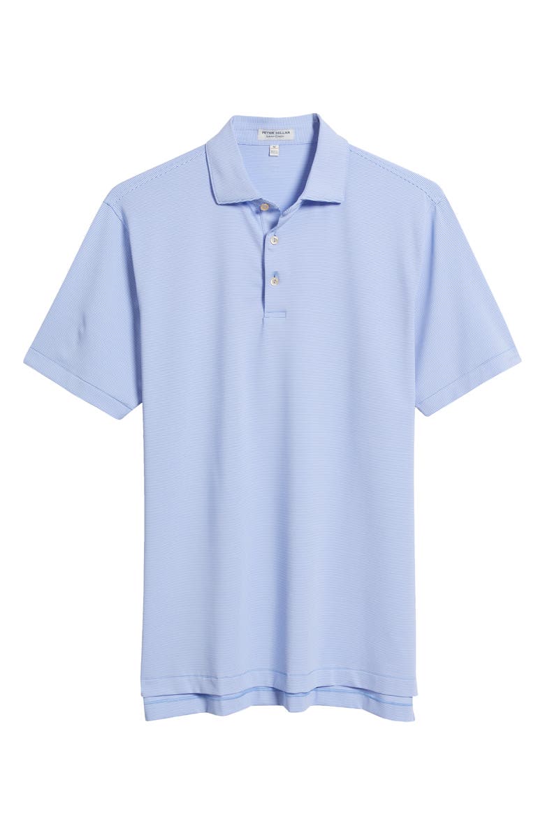 Peter Millar Jubilee Performance Jersey Golf Polo, Alternate, color, Seaside Blue