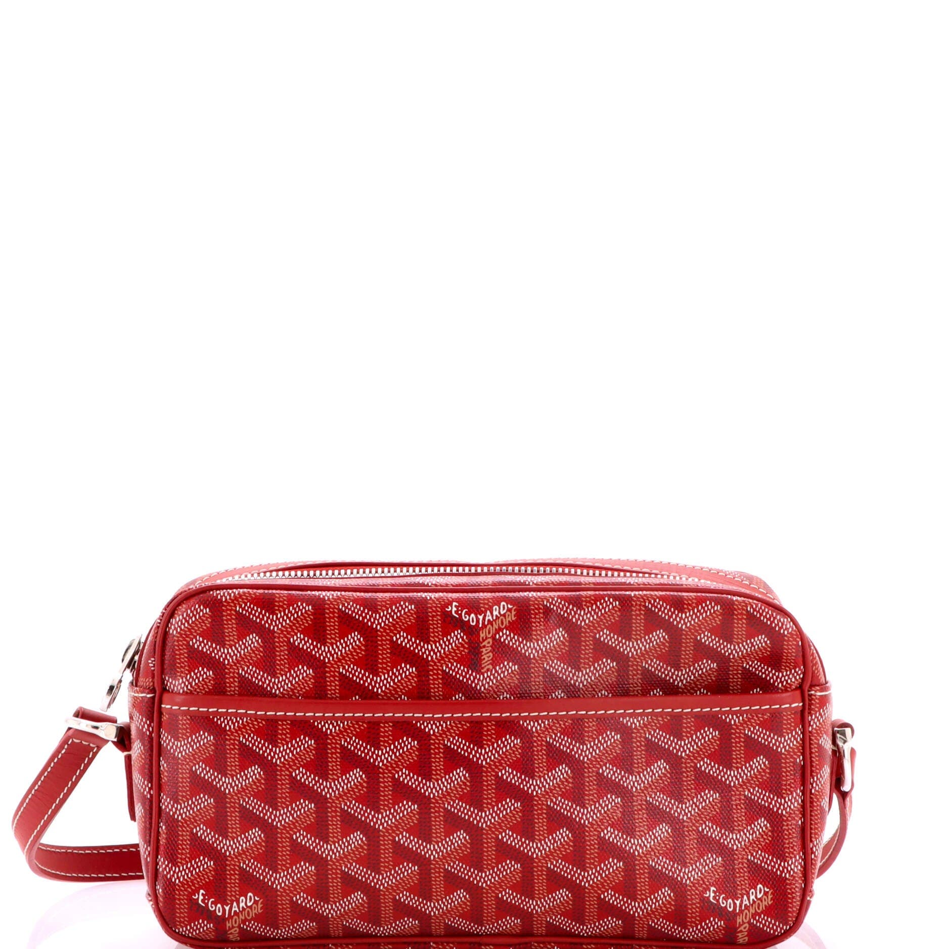 Pre-Owned Goyard Cap Vert Bag Coated Canvas, Main, color, Red