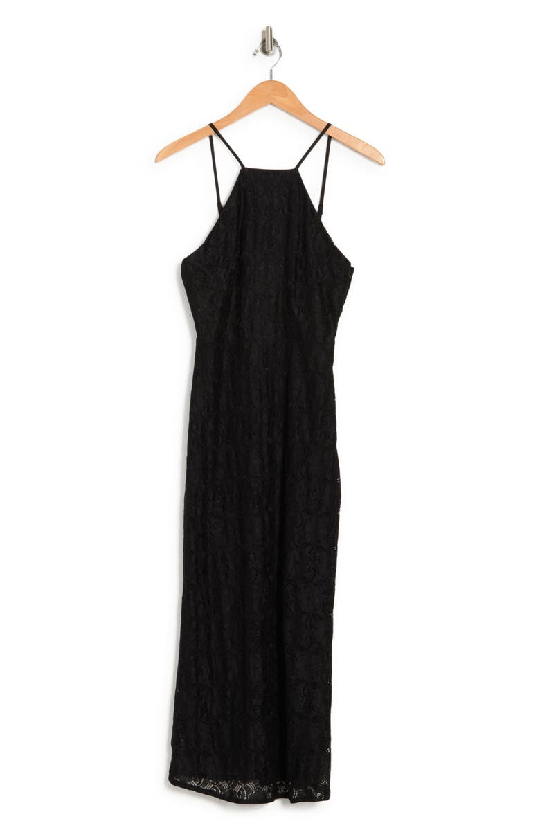 NSR Halter Lace Midi Dress, Alternate, color, 
