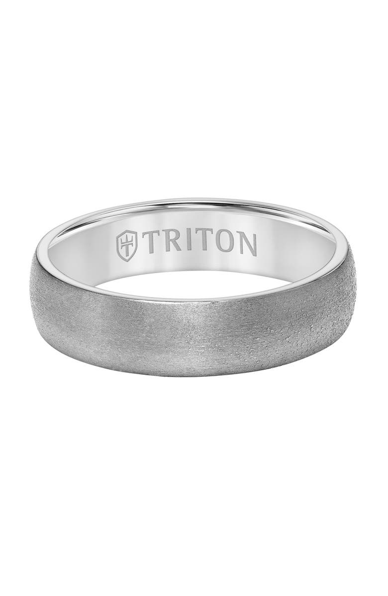 Triton 6MM Tantalum Ring with Brush Finish and Dome Edge, Alternate, color, 