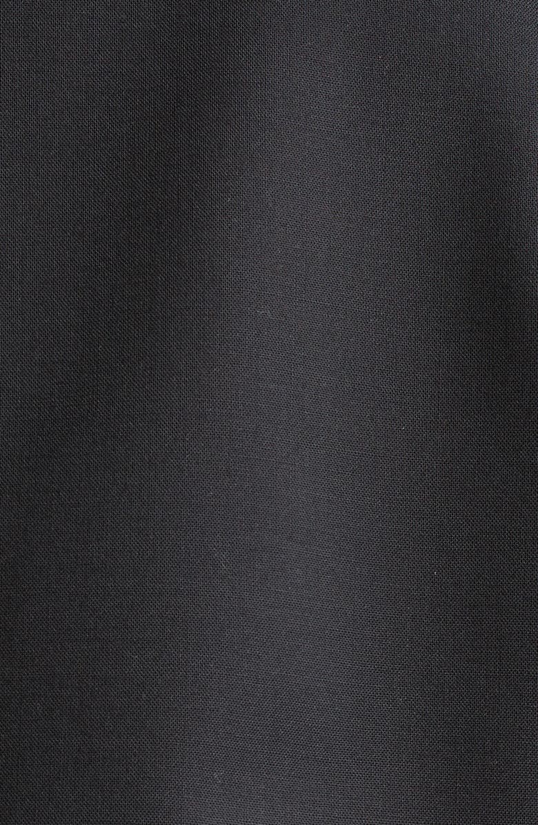 Oscar de la Renta Orchid Embroidered Bonded Wool Crop Jacket, Alternate, color, 