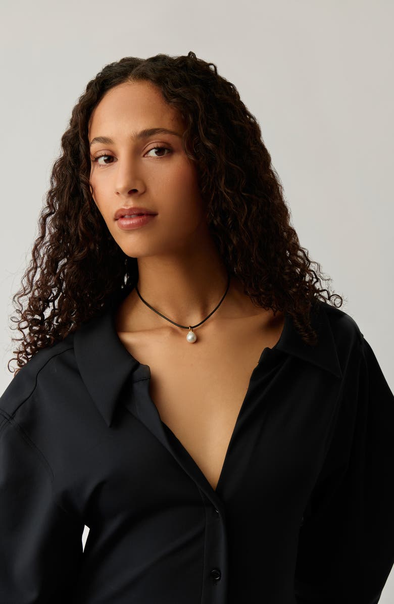 Missoma Cord with Cultured Pearl Necklace, Alternate, color, Gold