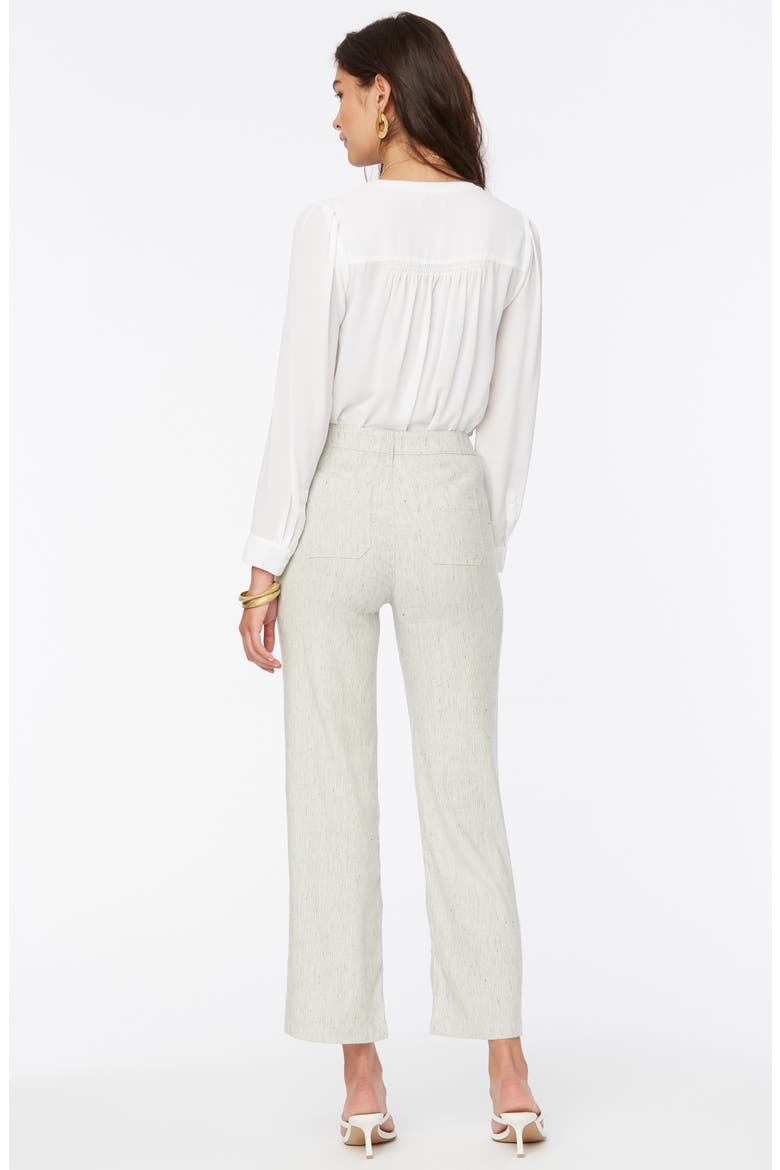 The Trouser Slub Stripe Linen Blend Pants, Alternate, color, SLUBBY STRIPE