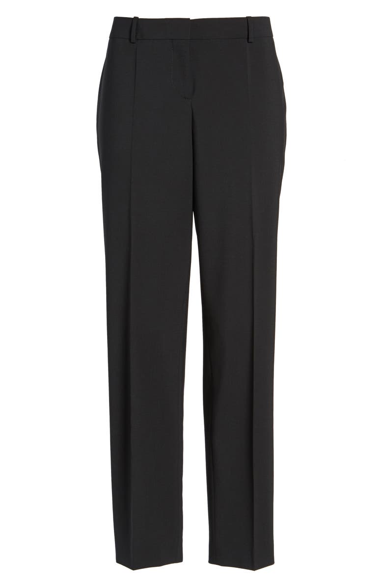 BOSS Tiluna Slim Stretch Wool Suit Trousers, Alternate, color, Blk