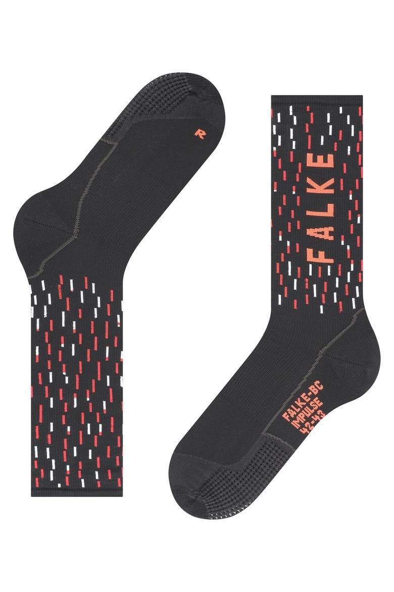 BC Impulse Cycling Socks, Alternate, color, Black Peloton