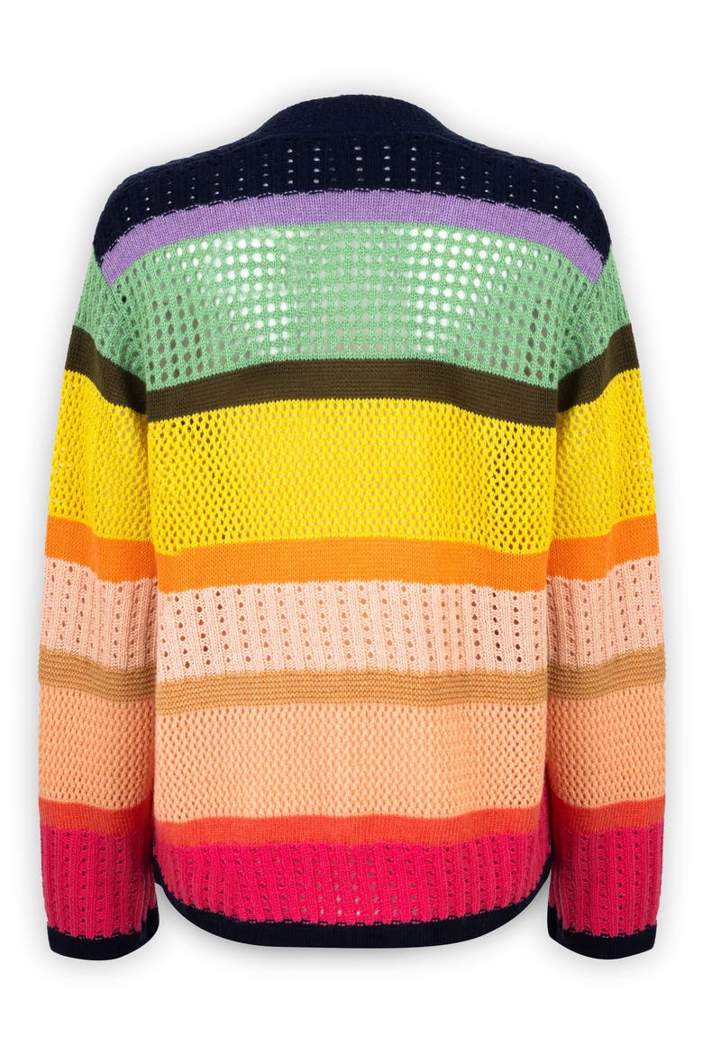 Multicolor Open Knit Cardigan, Alternate, color, RAINBOW MULTI