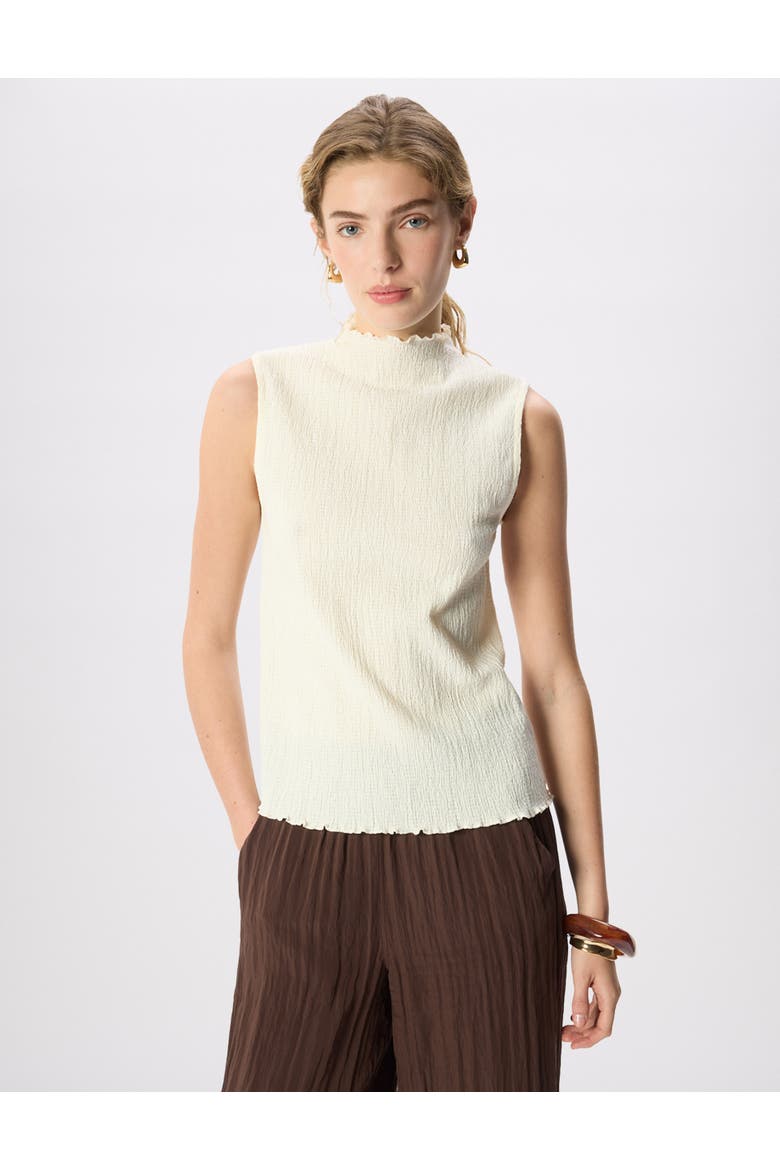 Textured Sleeveless Top, Main, color, Ivory