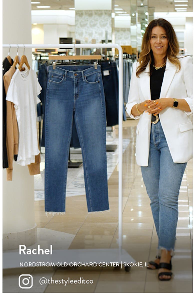 The Dazzler Raw Hem Ankle Jeans video