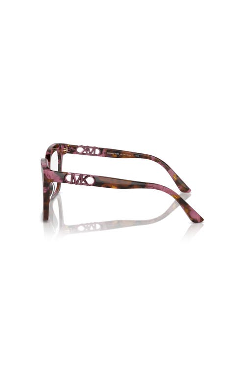 Michael Kors 53mm Square Optical Glasses In Brown
