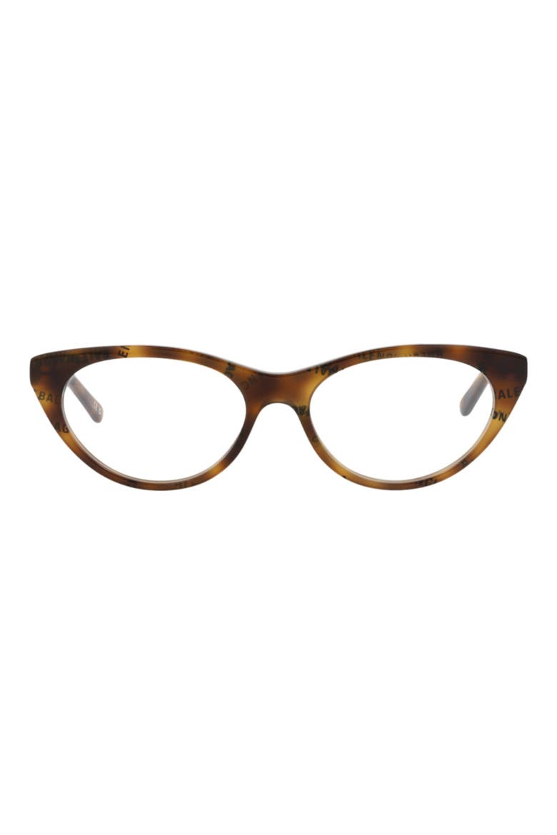 52mm Cat Eye Optical Glasses, Main, color, HAVANA HAVANA TRANSPARENT