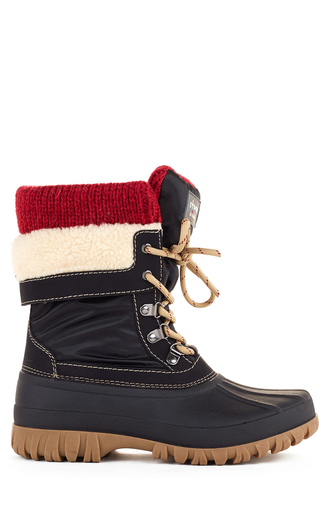 Cougar Creek Waterproof Faux Shearling Lined Snow Boot, Alternate, color, 