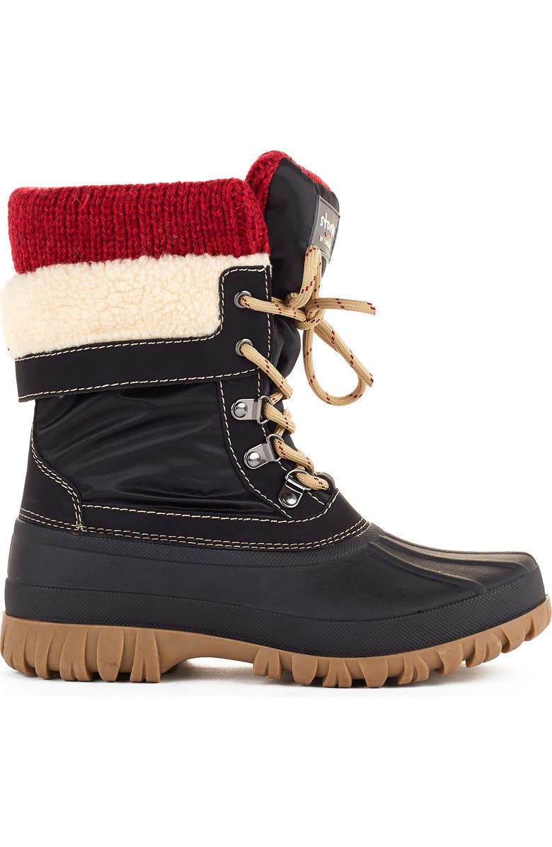 Cougar Creek Waterproof Faux Shearling Lined Snow Boot, Alternate, color,