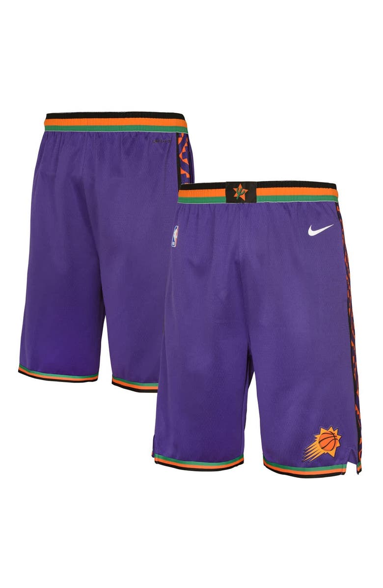 Nike Youth Nike  Purple Phoenix Suns 2024/25 City Edition Swingman Performance Shorts, Main, color, 