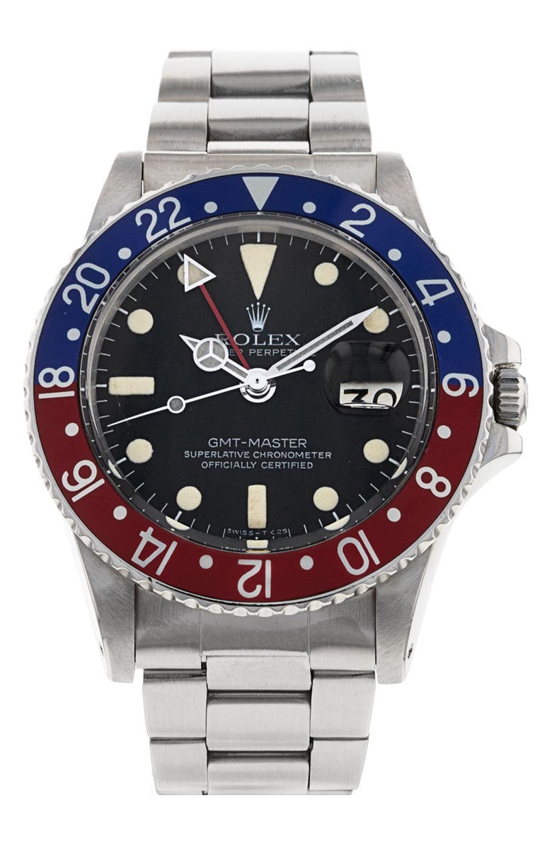 Watchfinder & Co. Rolex Preowned GMT Master Bracelet Watch, 40mm, Main, color, 