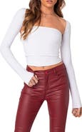 EDIKTED Sora Strapless Top & Shrug