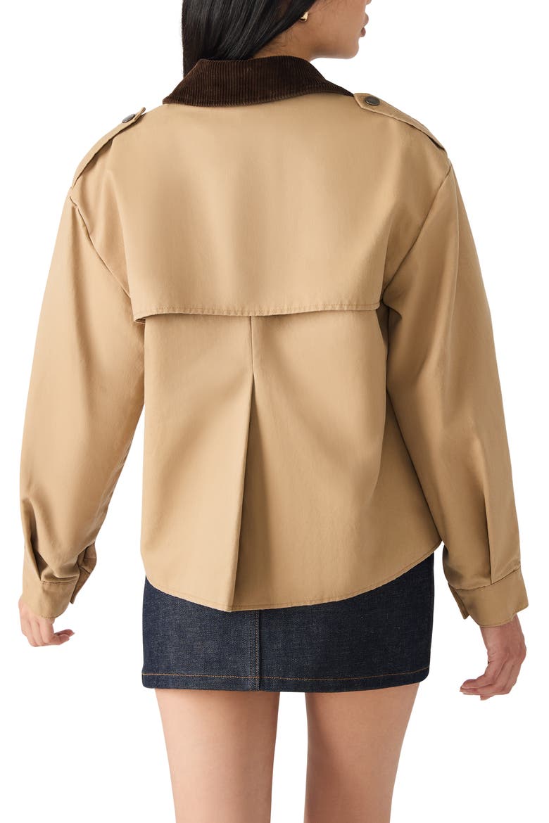 Luisa Twill Jacket, Alternate, color, TAN