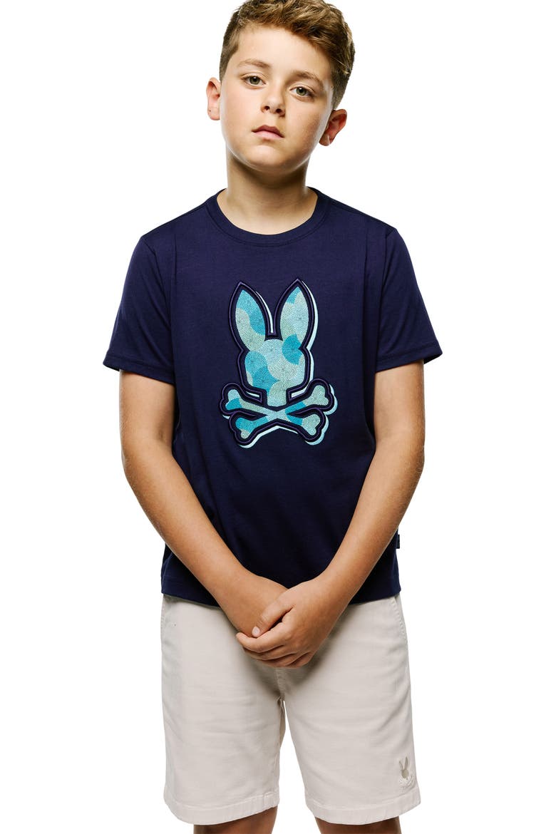 Kids' Ethan Graphic T-Shirt, Alternate, color, EVENING BLUE
