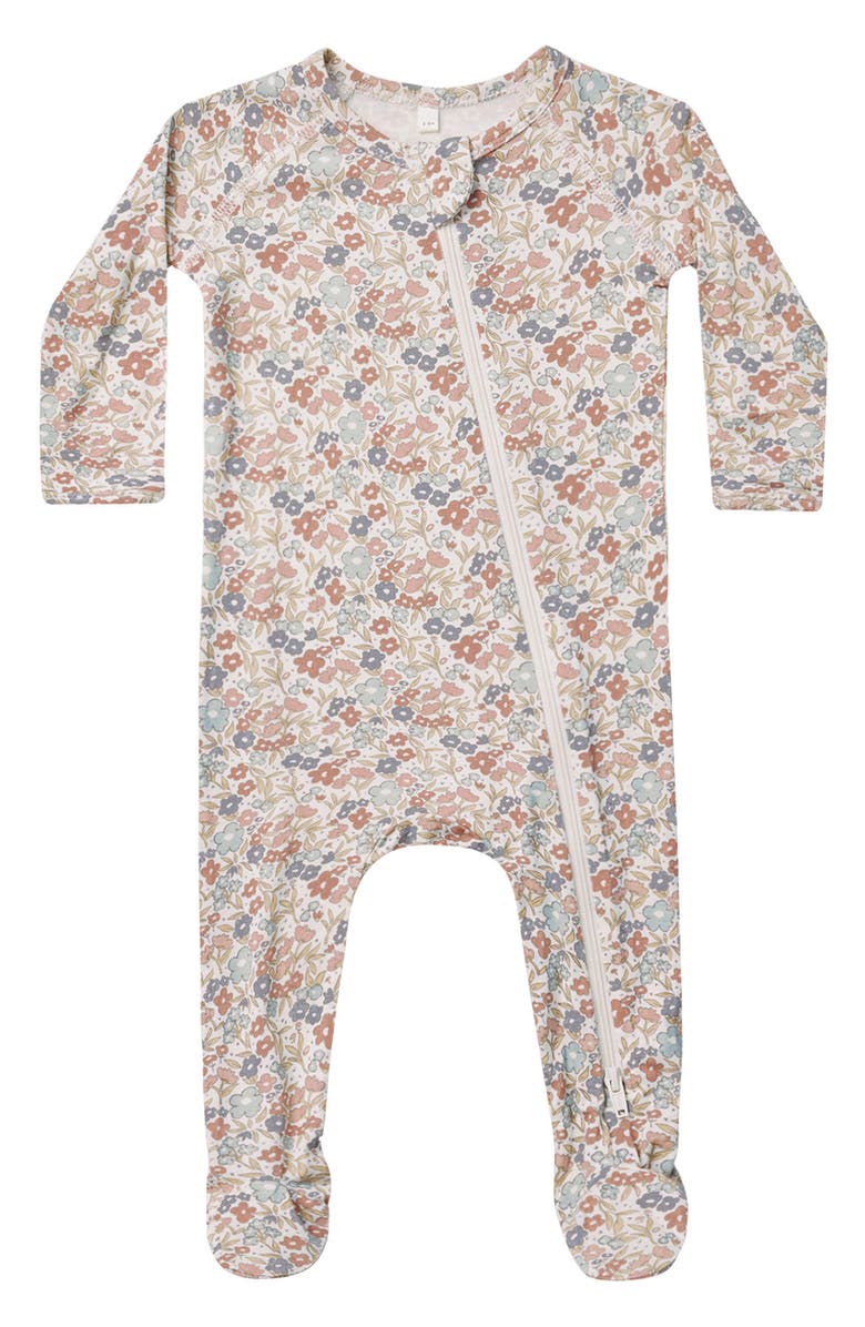QUINCY MAE Floral Footie, Main, color, 