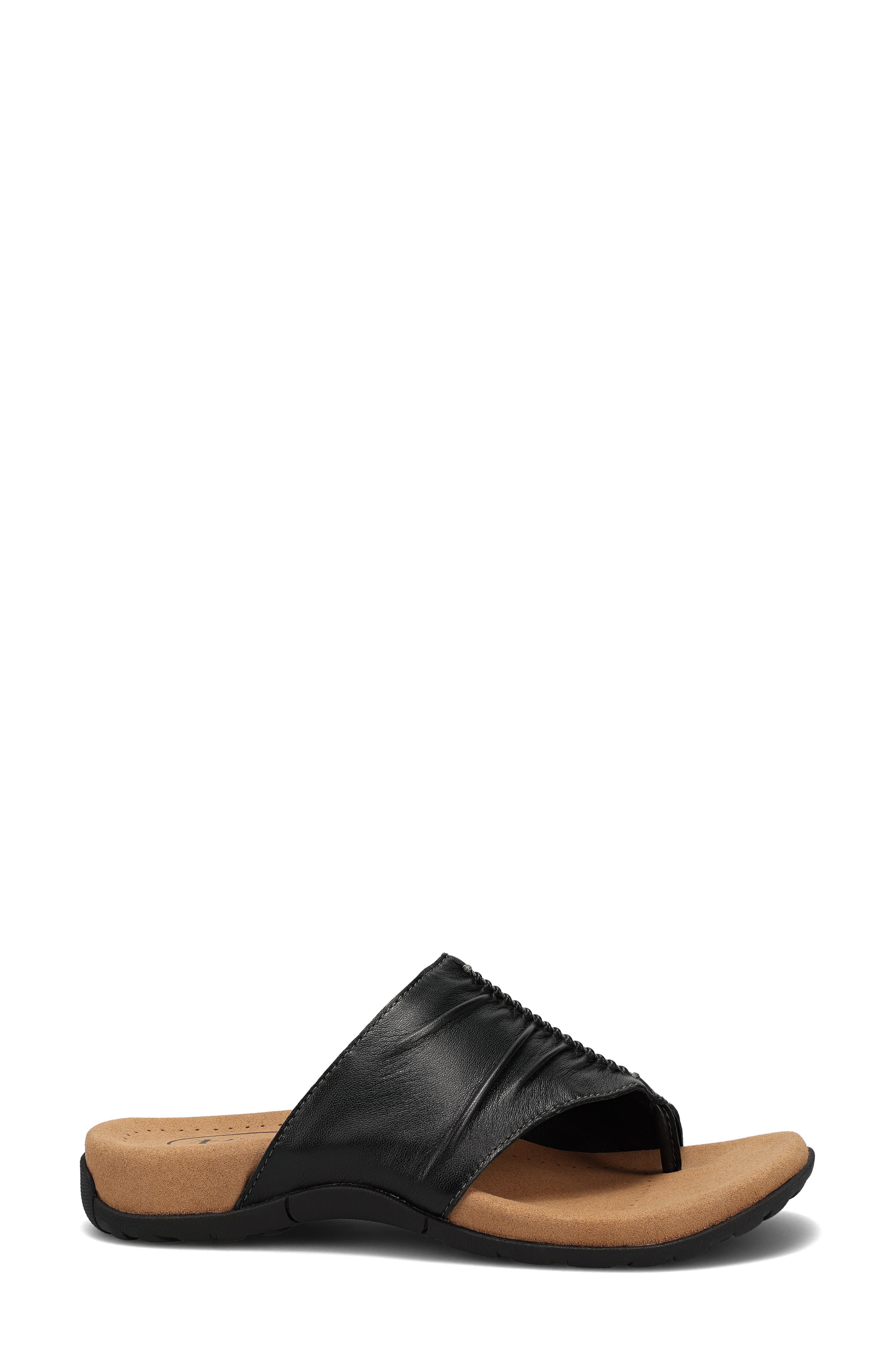 Taos Gift 2 Sandal, Alternate, color, Black Leather