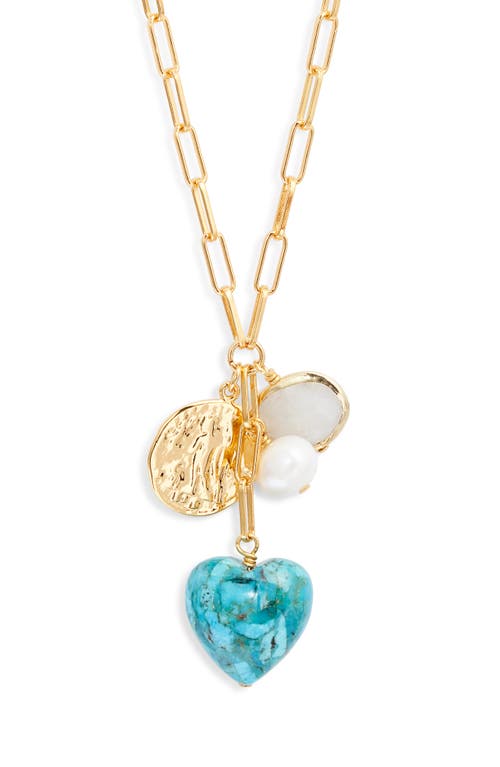 Nest Jewelry Heart Charm Necklace In Gold