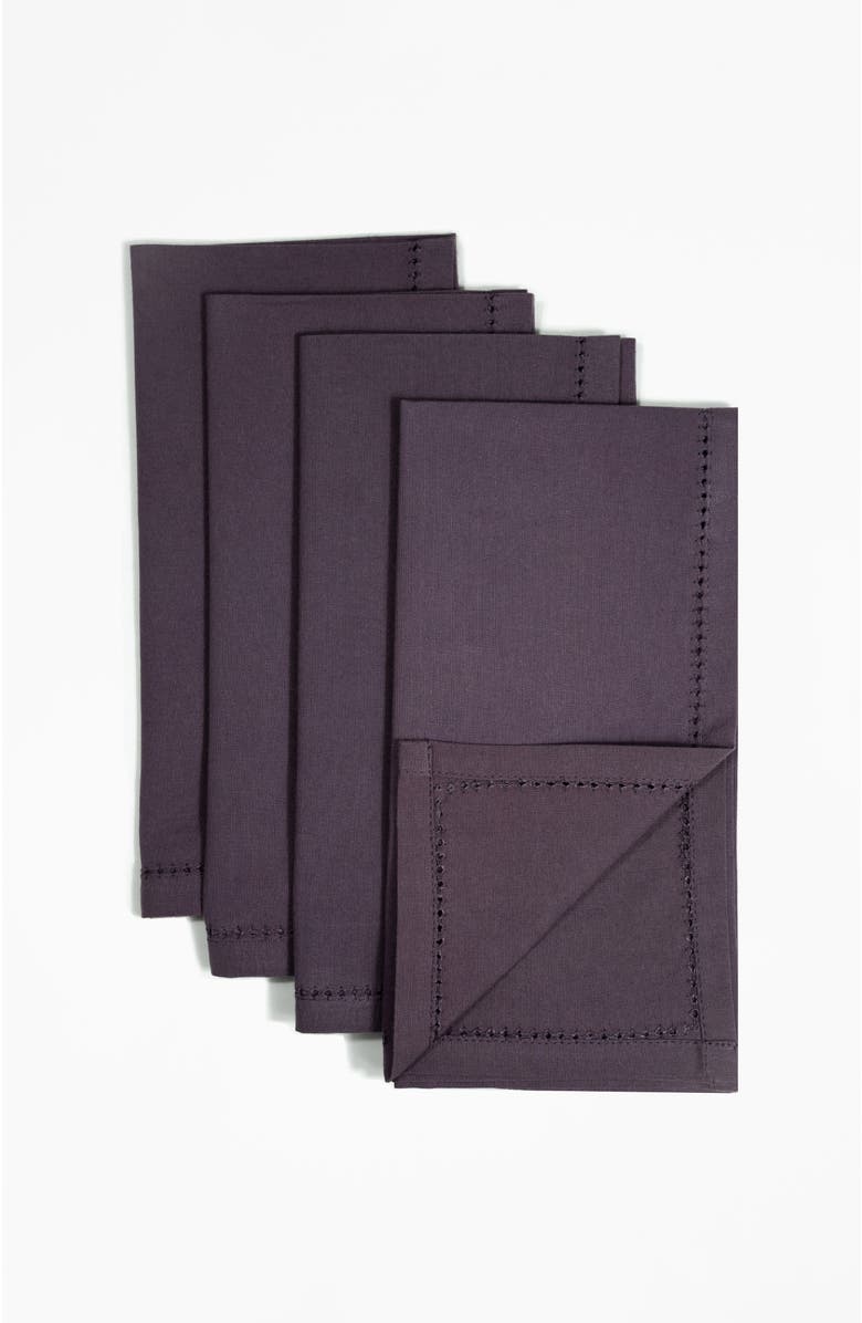 Bond & Grace The Heroines Dinner Napkins - Set of Four, Main, color, Plum