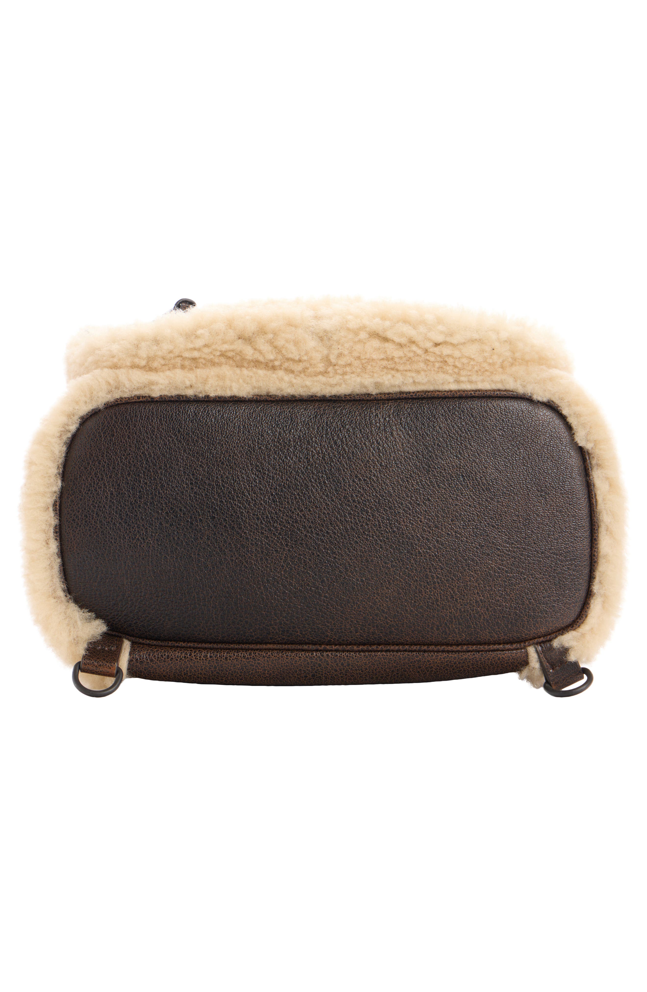 Le City Genuine Shearling Backpack, Alternate, color, 9226 IVORY