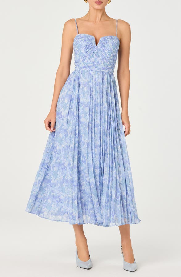Bayley Floral Pleated Midi Dress