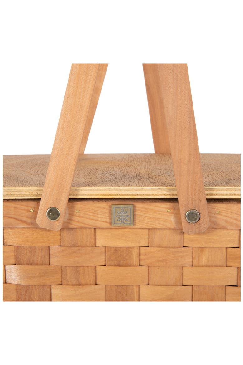Poppy Picnic Basket, Alternate, color, BEIGE