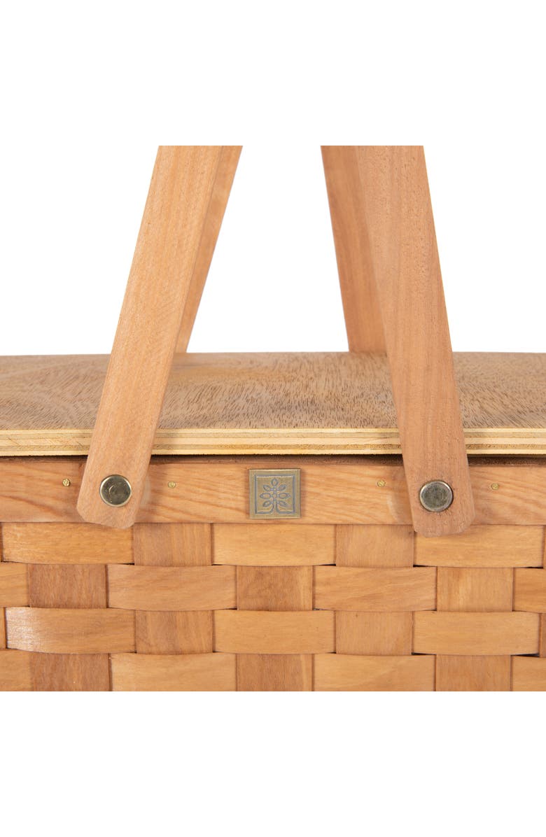 Picnic Time Poppy Picnic Basket, Alternate, color, Beige