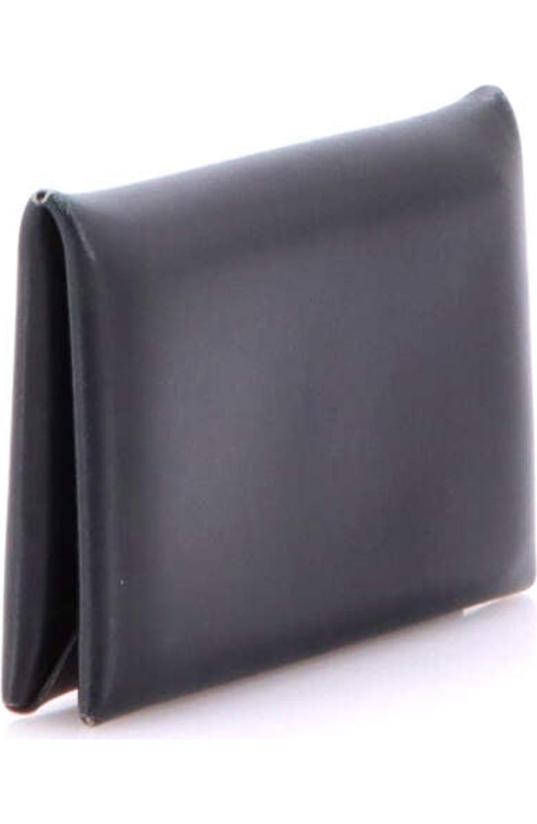 Pre-Owned Hermes Calvi Duo Card Holder Box Calf, Alternate, color, Noir