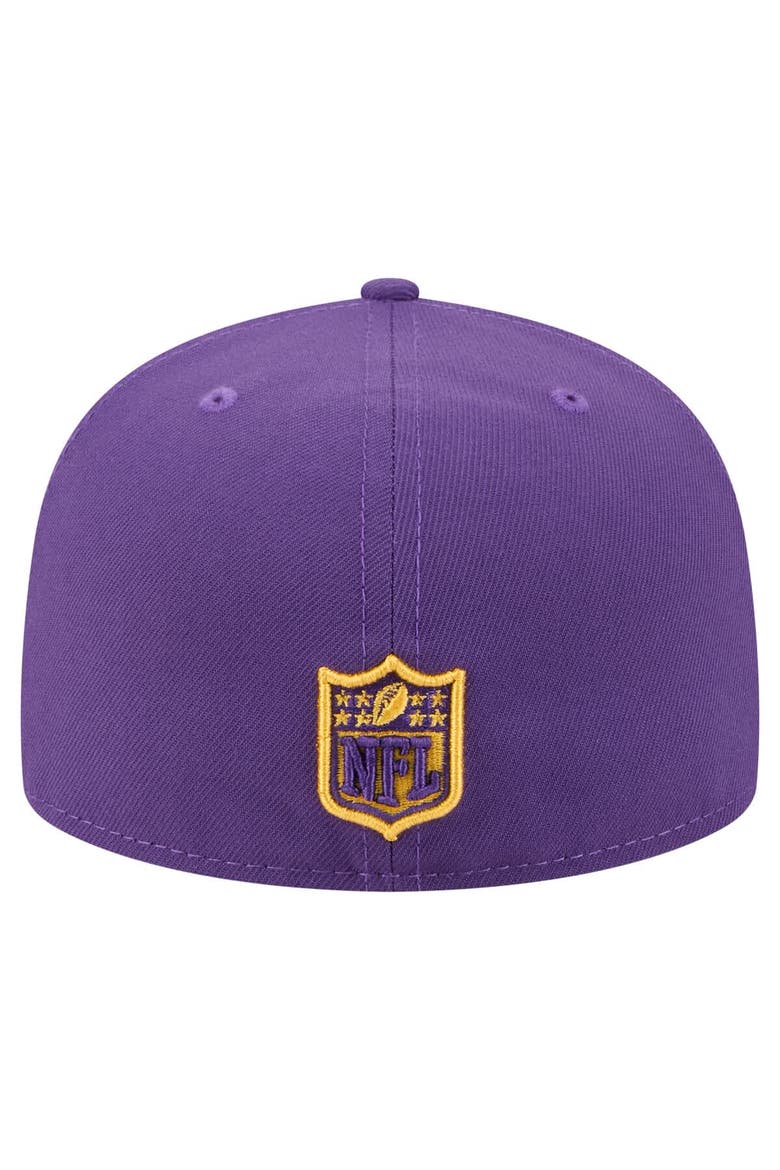 Men's New Era Purple Minnesota Vikings  Oversized 59FIFTY Fitted Hat, Alternate, color, Purple